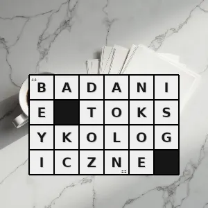 Rozwiązanie krzyżówki: badanie mające na celu ustalić obecność i stężenie toksycznych związków chemicznych - badanie toksykologiczne | hasła, synonimy i podpowiedzi Hasło krzyżówkowe badanie mające na celu ustalić obecność i stężenie toksycznych związków chemicznych - badanie toksykologiczne – rozwiązanie, synonimy, podpowiedzi i definicje krzyżówkowe